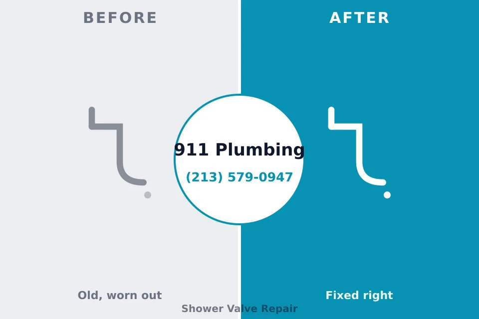 Before and after: plumbing repair Hollis, OK